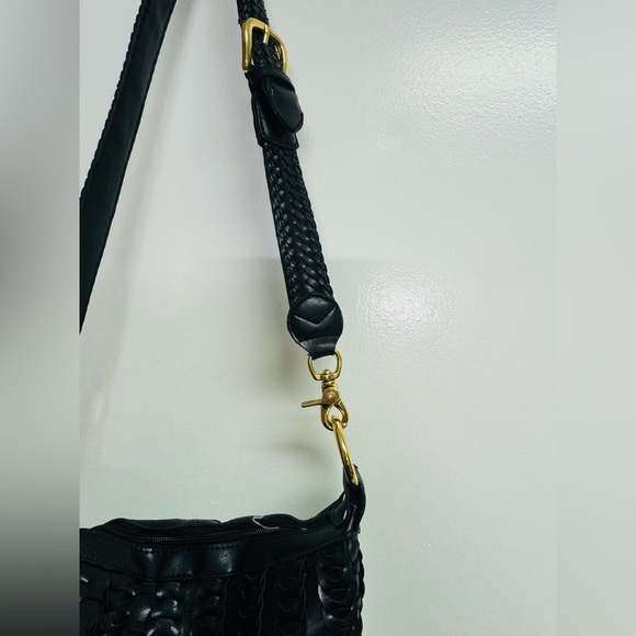 Leather Round Bag Black Medium - Picture 7 of 7